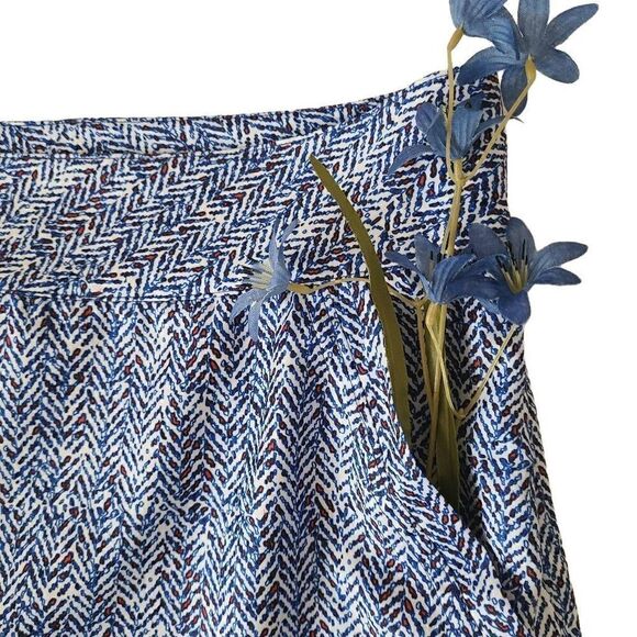 Chase 54 Womens Blue Print Golf Athletic Skort 6 - Picture 4 of 9